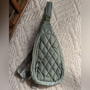 Vera Bradley quilted sling bag